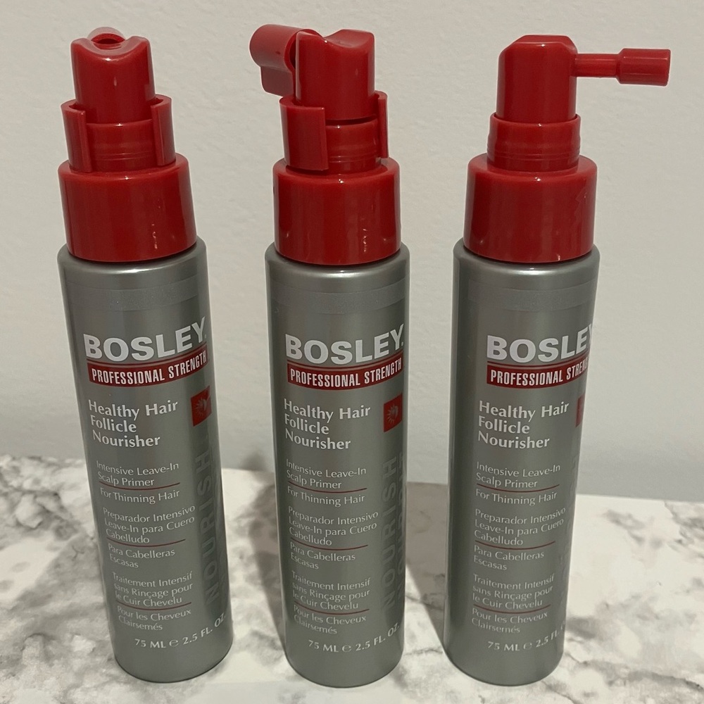 Bosley Professional Strength Healthy
Hair Follicle Nourisher- set of 3 bottles